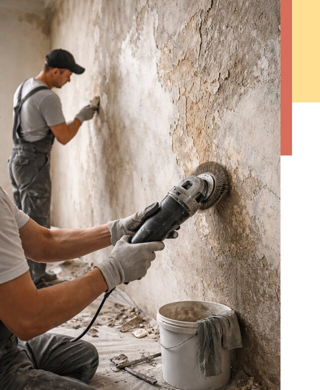 Снятие и удаление краски со стен в Бердске от 2187 руб. — ОТДЕЛОЧНИК-Брд