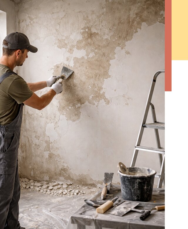 Снятие старой шпаклевки в Бердске от 1926 руб. — быстро и недорого | ОТДЕЛОЧНИК-Брд