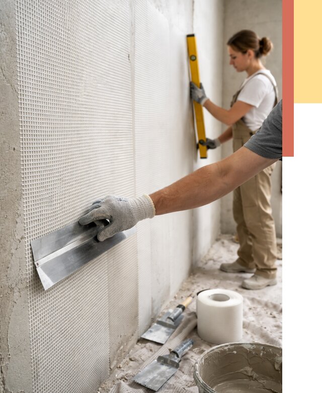 Армирование стен стеклосеткой в Бердске от 3332 руб. под ключ | ОТДЕЛОЧНИК-Брд