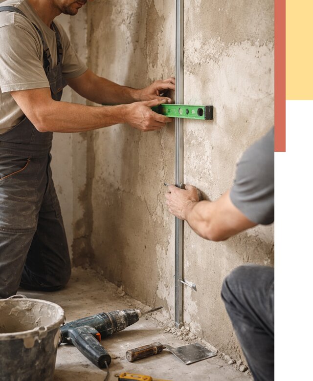 Установка штукатурных маяков в Бердске от 7288 руб. — быстро и недорого | ОТДЕЛОЧНИК-Брд