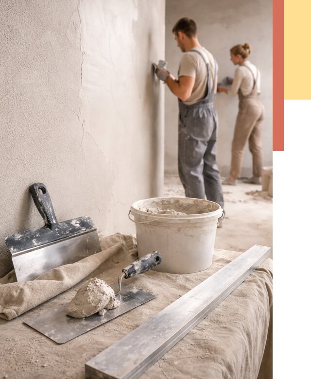 Штукатурка стен гипсовая в Бердске от 4685 руб/м2 — быстро и недорого | ОТДЕЛОЧНИК-Брд