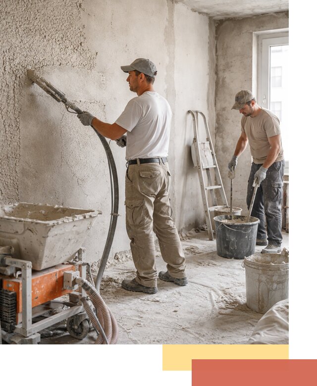 Машинная штукатурка стен в Бердске — быстро и качественно