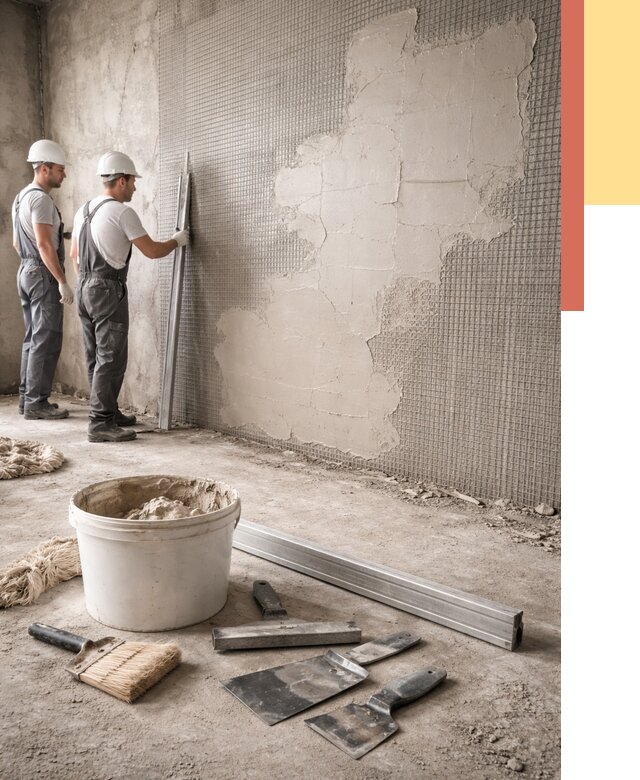 Штукатурка стен по сетке в Бердске от 5727 руб./м2 — быстро и недорого | ОТДЕЛОЧНИК-Брд