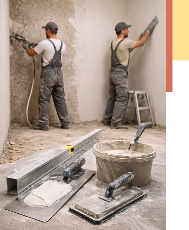 Штукатурка стен под обои в Бердске от 4685 руб./м2 — выравнивание под обои | ОТДЕЛОЧНИК-Брд