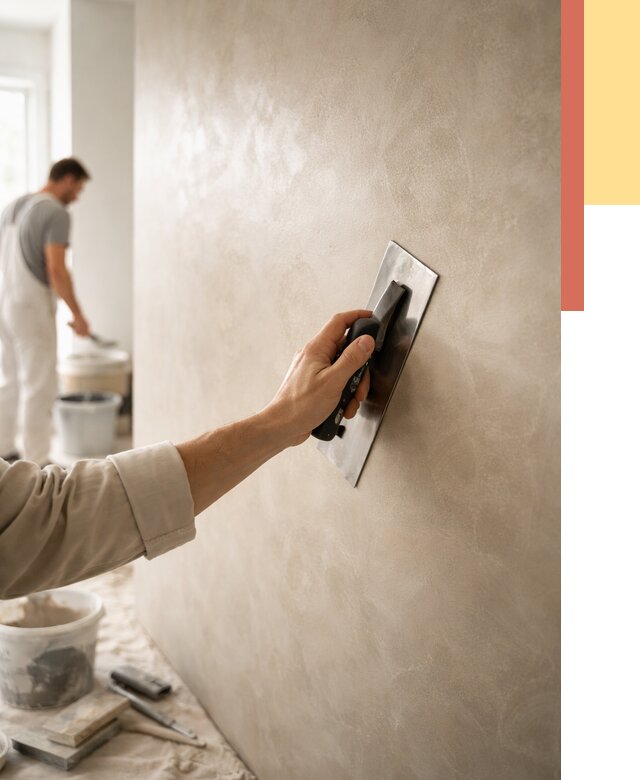 Венецианская штукатурка в Бердске от 3644 руб/м² — нанесение стен под ключ | ОТДЕЛОЧНИК-Брд