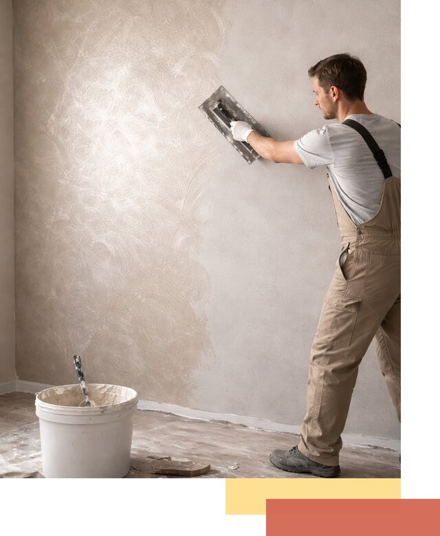 Декоративная штукатурка «Мокрый шелк» под ключ в Бердске