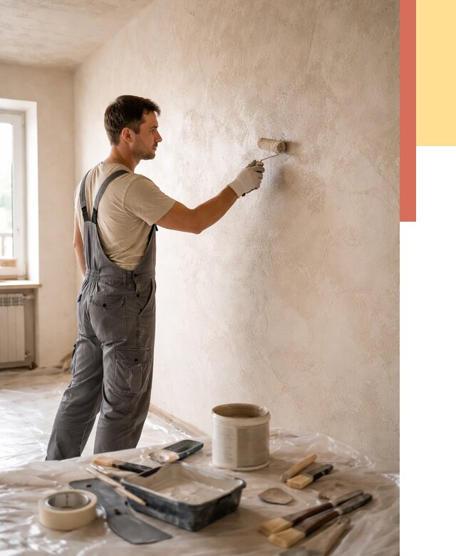 Нанесение лессирующей краски по декоративке в Бердске от 1822 руб. | ОТДЕЛОЧНИК-Брд