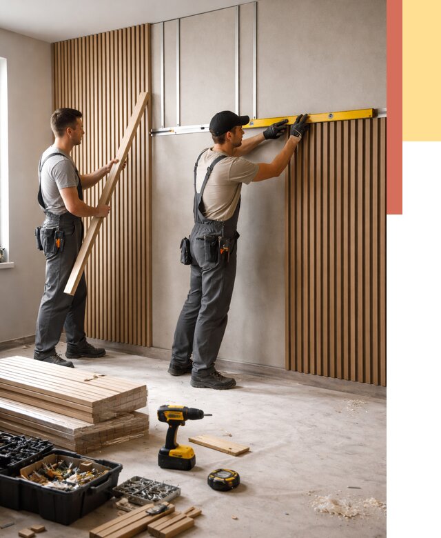 Монтаж реечных панелей на стены в Бердске от 1249 руб. — быстро и недорого | ОТДЕЛОЧНИК-Брд