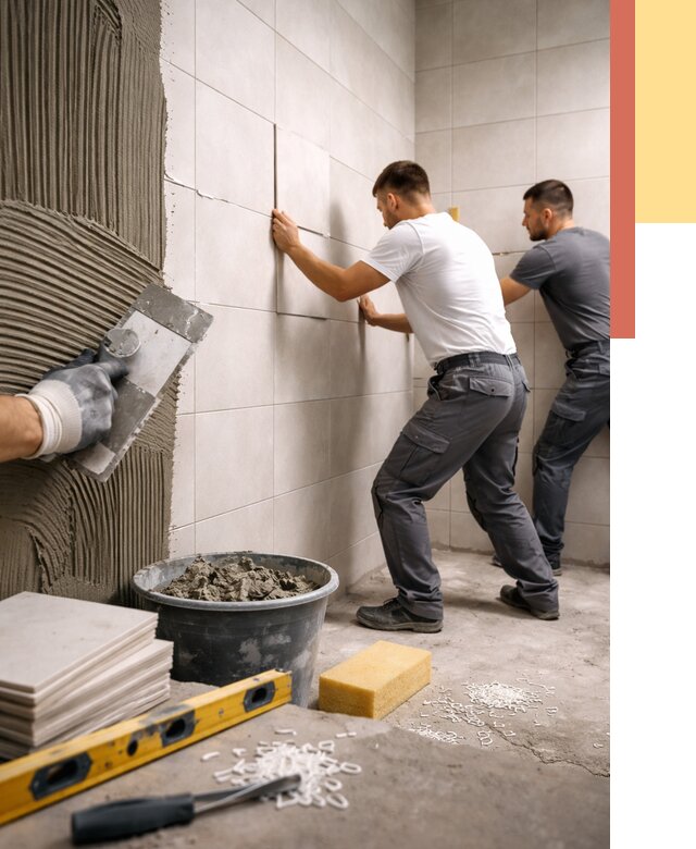 Укладка плитки на стены в Бердске от 885 руб. — качественно и недорого | ОТДЕЛОЧНИК-Брд