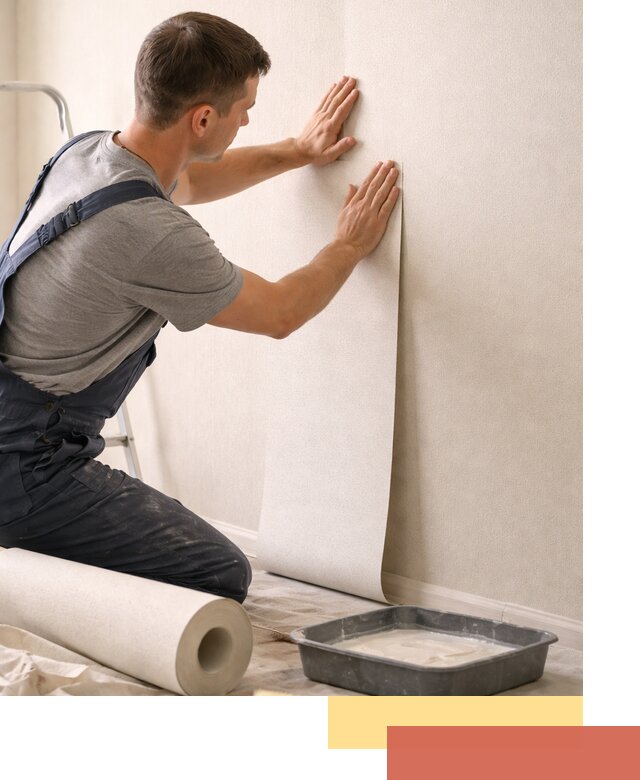 Поклейка флизелиновых обоев в Бердске качественно и быстро