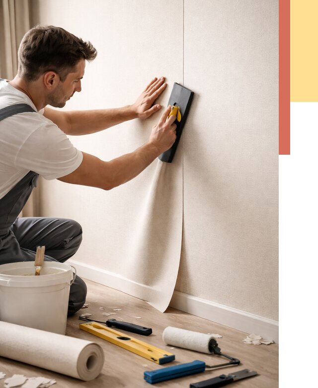 Поклейка виниловых обоев в Бердске от 4685 руб. | Быстро и недорого — ОТДЕЛОЧНИК-Брд