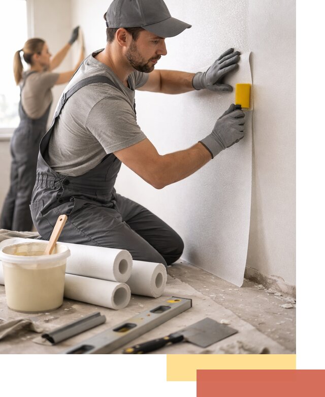 Поклейка стеклообоев профессионально в Бердске