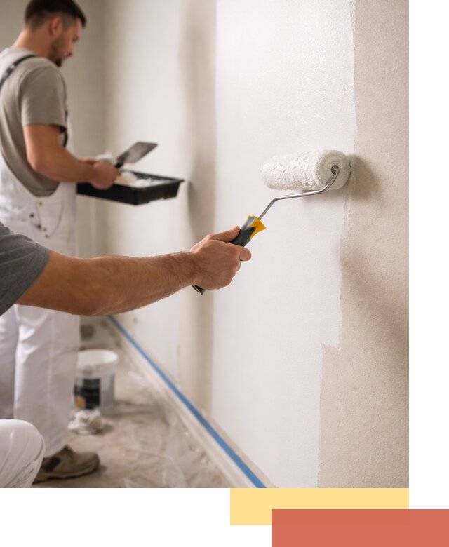 Покраска стен акриловой краской профессионально в Бердске