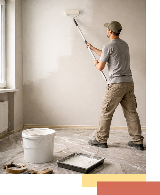 Покраска стен латексной краской в Бердске качественно и быстро