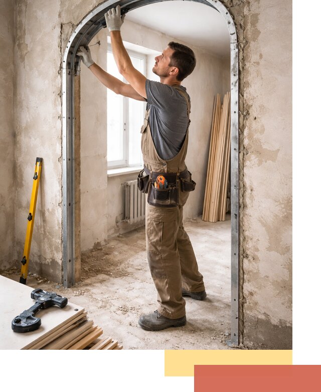 Устройство арочного проема в Бердске под ключ