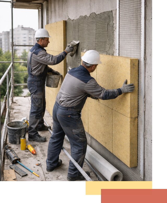 Утепление стен зданий и домов в Бердске качественно и надежно