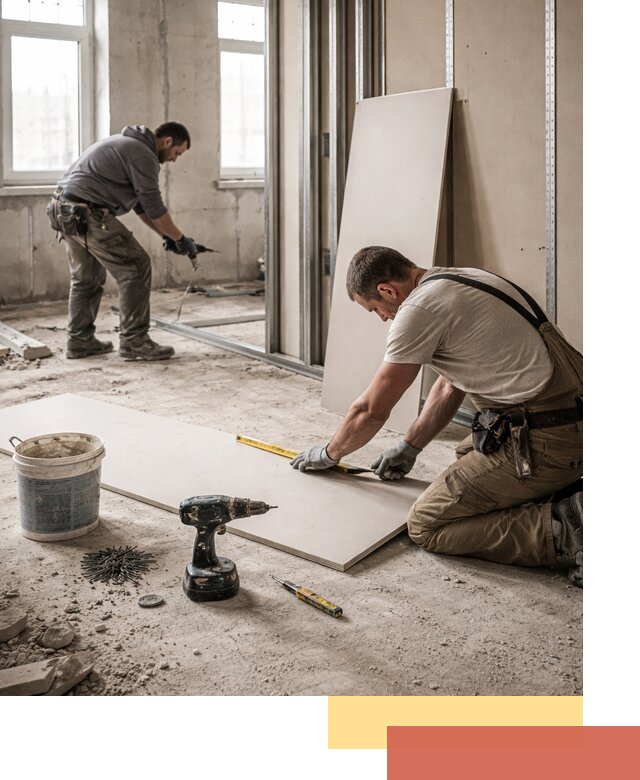 Кладка перегородок из ПГП под ключ в Бердске