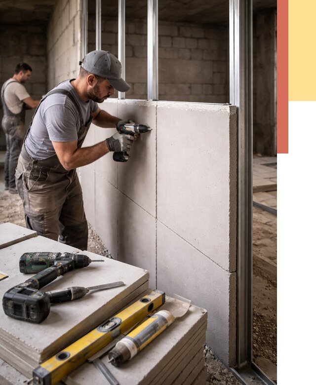 Кладка влагостойких перегородок ПГП в Бердске от 1249 руб. под ключ | ОТДЕЛОЧНИК-Брд