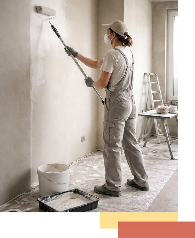 Покраска перегородок из гипсокартона в Бердске качественно и недорого