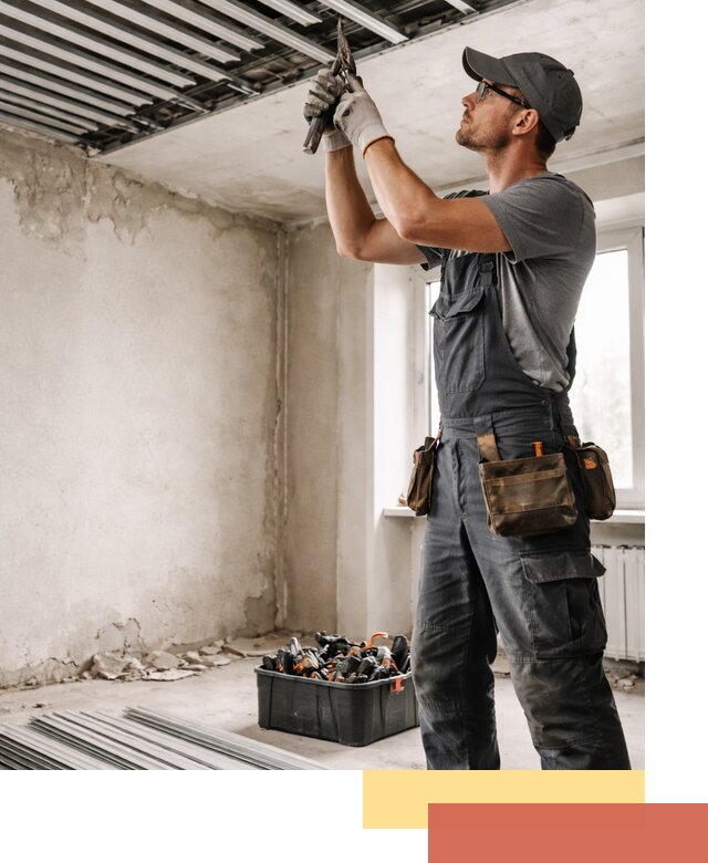 Демонтаж реечного потолка в Бердске быстро и аккуратно