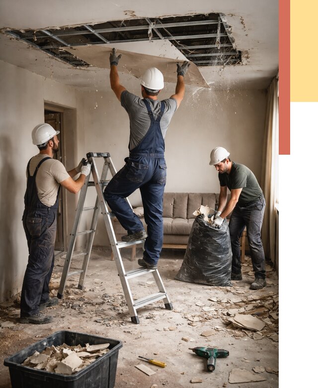 Демонтаж гипсокартонного потолка в Бердске от 437 руб. за м2 — ОТДЕЛОЧНИК-Брд