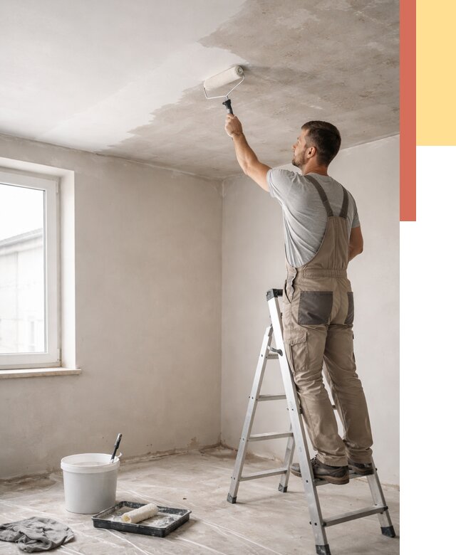 Грунтовка потолка в Бердске от 2603 руб. — быстро и недорого | ОТДЕЛОЧНИК-Брд