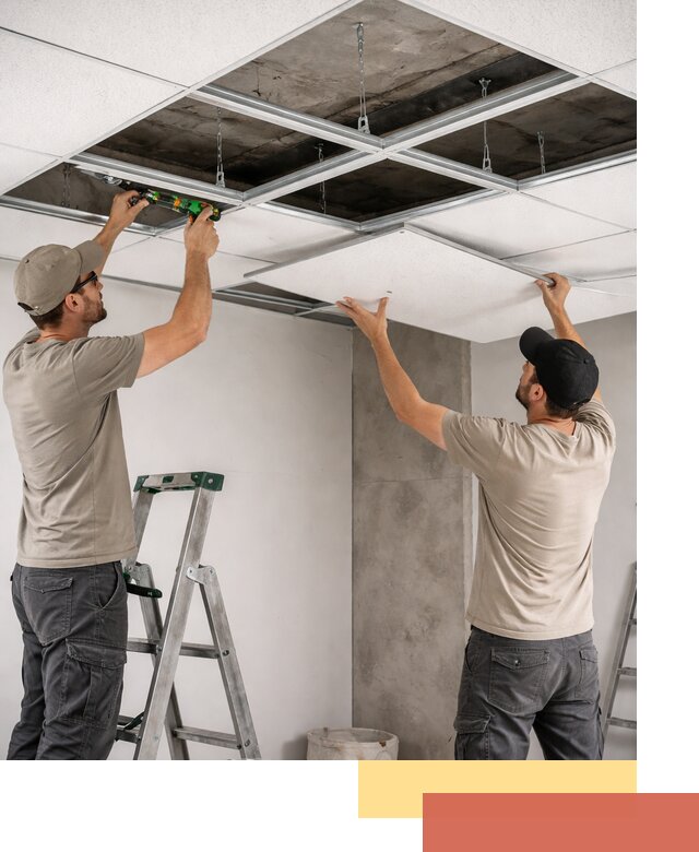 Монтаж потолка Армстронг под ключ в Бердске