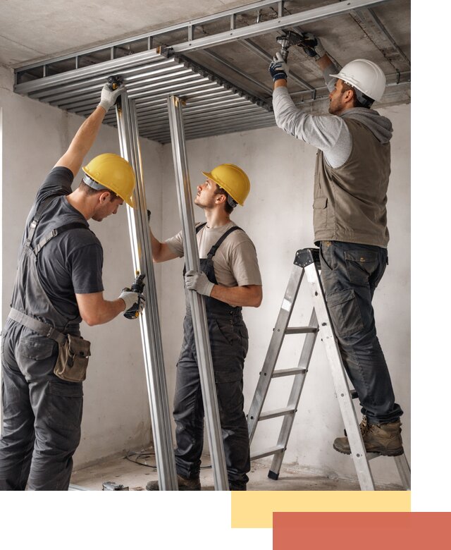 Монтаж реечного потолка под ключ в Бердске