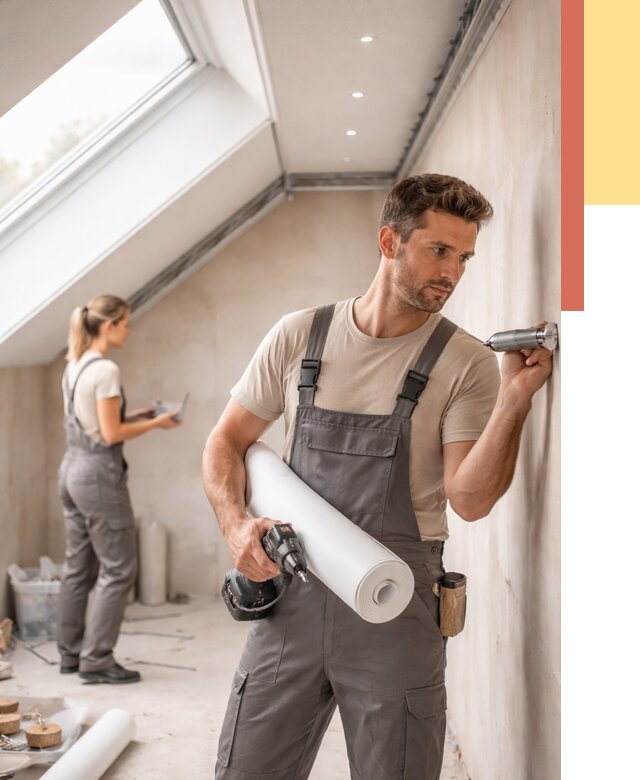 Монтаж натяжного потолка на мансарде в Бердске от 3644 руб. | ОТДЕЛОЧНИК-Брд