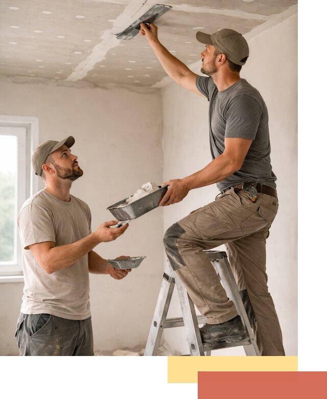 Шпаклевка потолка из гипсокартона в Бердске качественно и быстро