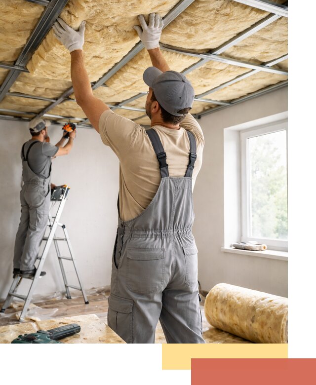 Утепление потолка под ключ в Бердске качественно и быстро