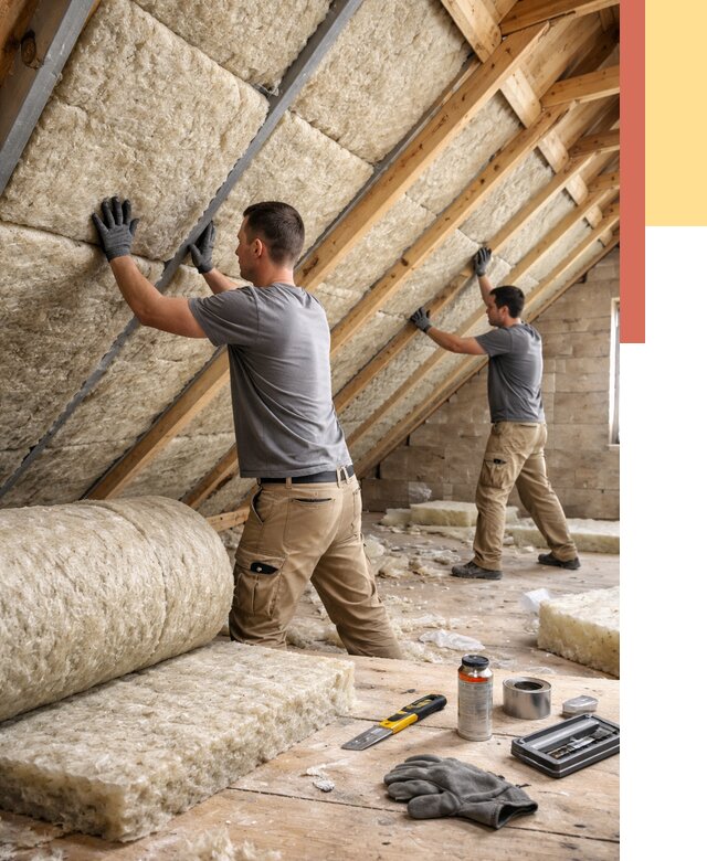 Утепление потолка минватой в Бердске от 1510 руб. — быстро и недорого | ОТДЕЛОЧНИК-Брд