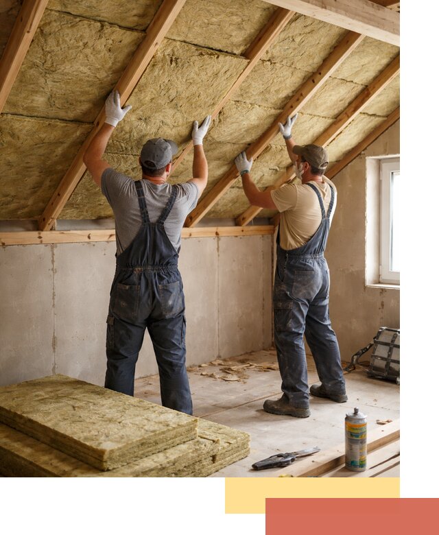 Утепление потолка минеральной ватой в Бердске