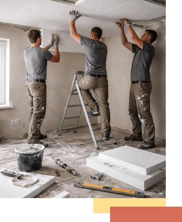 Утепление потолка пенопластом в Бердске быстро и качественно