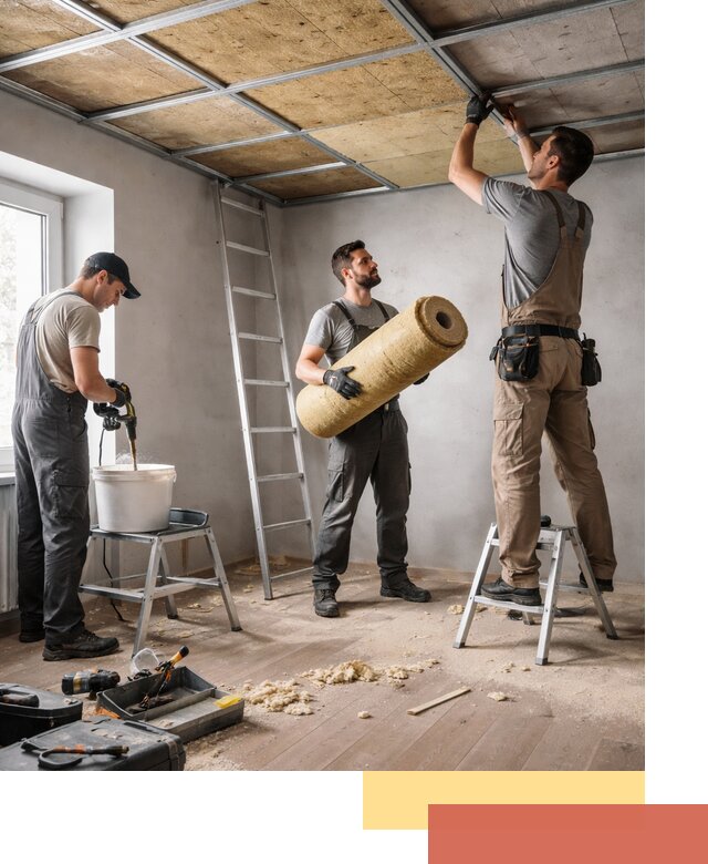 Шумоизоляция потолка в Бердске: профессиональный монтаж и отделка